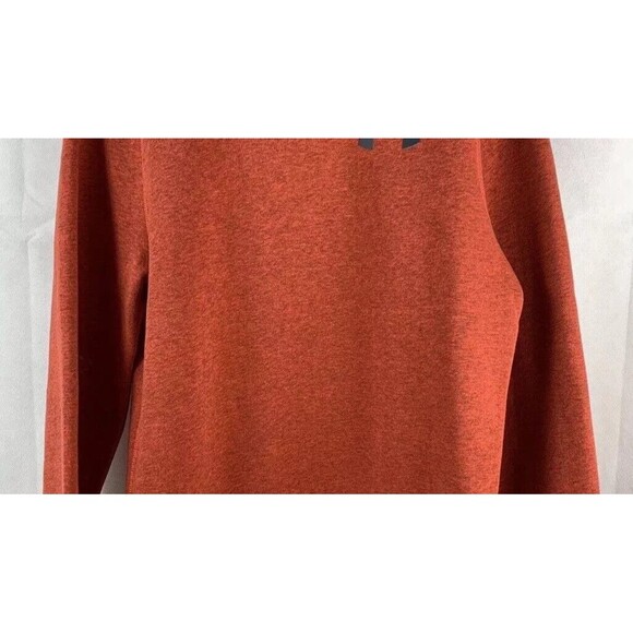 UNDER ARMOUR Crewneck Long Sleeve Sweatshirt Sweater Orange Men Pre-Owned XL - Picture 3 of 5
